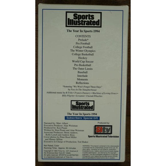 NEW 1994 Sports Illustrated The Year in Sports Emmitt Smith Olajuwon VHS SEALED - Picture 2 of 4
